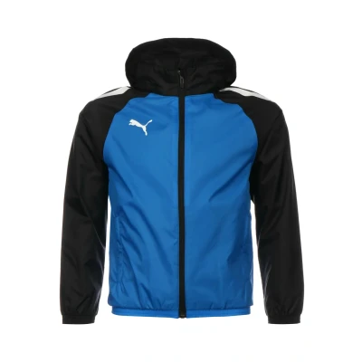 Abbildung von Puma Teamliga ALL Weather Regen Trainingsjacke für Kinder, Größe: 116, Electric blue lemonade