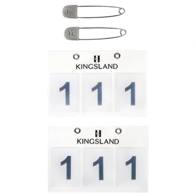 Abbildung von Kingsland Nummernschild Classic 2 pack Weiß