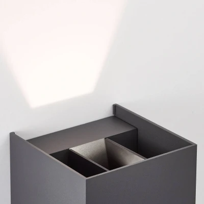 Abbildung von Brilliant Leuchten Außen Wandleuchte »Hilly«, 1 flammig flammig, LED Haustürbeleuchtung Abstrahlwinkel justierbar 10x10x10cm