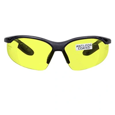 Abbildung von voltX &#039;Constructor&#039; Schutzbrille Volle Linsenvergrößerung (Nicht bifokal) +2,50 Dioptrien Gelb, LESERSCHUTZBRILLE Vergrößerung Linse mit Lesehilfe + Anti Fog UV400