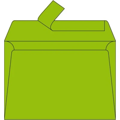 Abbildung von Clairefontaine 5542C Packung mit 20 Umschläge Pollen, Format C5, 162 x 229 mm, 120g, ideal für Korrespondenz und Einladungen, Minzgrün, 1 Pack