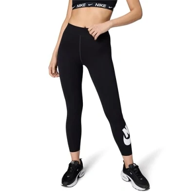 Abbildung von Nike Sportswear W NSW Essntl GX HR Tight FTRA Leggings Hosen, Damen, Größe: XS, Black/white