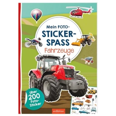 Abbildung von Mein Foto Stickerspaß Fahrzeuge: Über 200 Sticker Stickerheft mit Stickern und illustrierten Szenen für Kinder ab 3 Jahren