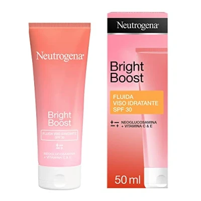 Abbildung von Neutrogena Bright Boost Feuchtigkeitsspendende Gesichtscreme mit LSF 30, aufhellende Creme Neoglucosomin, 50 ml