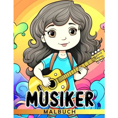 Abbildung von Musiker Malbuch: 30 sorgfältig ausgewählte Ausmalbilder zur Stressbewältigung, perfekt als Scherzgeschenke, Weihnachtsgeschenke und Wichtelgeschenke.