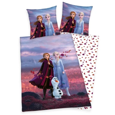 Abbildung von Herding Disney&#039;s Eiskönigin 2 Bettwäsche Set, Mehrfarbig, Kopfkissenbezug 70 x 90 cm, Bettbezug 140 200 cm