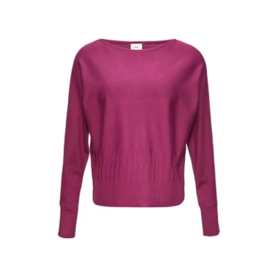 Abbildung von s.Oliver Black Label MIT Strukturmuster AM SAUM Strickpullover, Damen, Größe: 34, Fuchsia