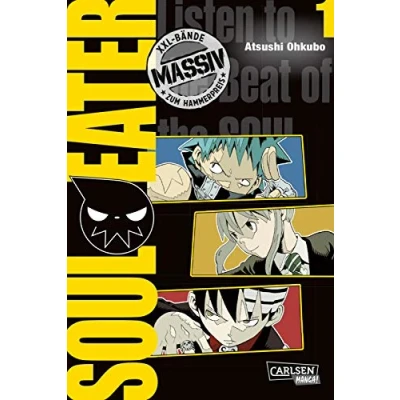 Abbildung von Soul Eater Massiv 1: Bände 1 3 der düsteren Fantasy Manga Serie ab 12 Jahren über eine seelenjagende Waffenschmiedin im größeren Format