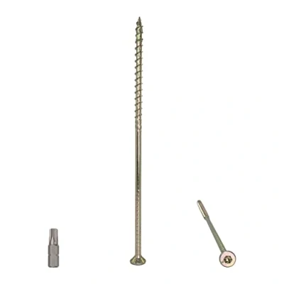 Abbildung von Marcopol (30 Stück) Universal gelb verzinkter Stahl 6,0 x 180 mm Holzschrauben Torx Kopf Senkkopf Spanplattenschrauben (30, mm)