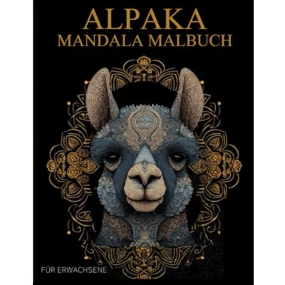 Abbildung von Alpaka Malbuch für Erwachsene: Anti Stress Geschenke, Ausmalbuch mit &amp; Lama Mandala Motiven Stressabbau und Entspannung