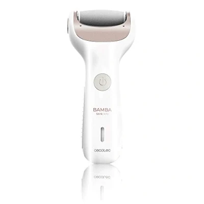 Abbildung von Cecotec Seidige elektrische Feile Bamba SkinCare, mit wiederaufladbarer Lithiumbatterie, Verwendung und ohne Kabel, abnehmbare Rollen unterschiedlichem Gewicht, 90 minütige Autonomie.