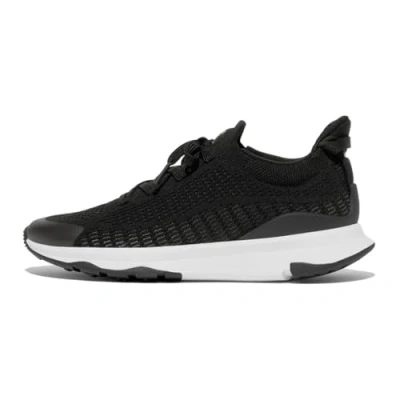 Abbildung von Fitflop Damen Vitamin Ffx Knit Sports Sneakers Sneaker, Schwarzes Zinn, 39 EU