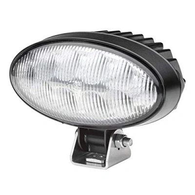 Abbildung von HELLA LED Arbeitsscheinwerfer Oval 90 Gen. II 24V / 12V 5000lm Anbau/geschraubt schwenkbarer Montagebügel Nahfeldausleuchtung Stecker: DEUTSCH Stecker 1GB 996 486 001