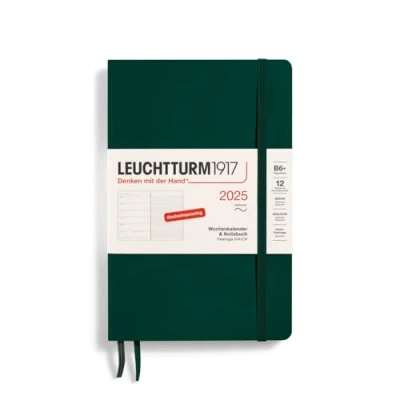 Abbildung von LEUCHTTURM1917 370524 Wochenkalender &amp; Notizbuch 2025, Paperback B6+ Softcover 12 Monats Planer, 80 g, liniert Forest Green