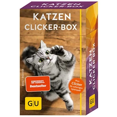 Abbildung von Katzen Clicker Box gelb 12 x 3,5 cm: Plus für sofortigen Spielspaß (GU Katzen)