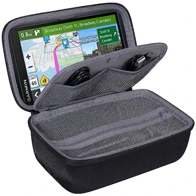 Abbildung von co2CREA Eva Universal GPS Aufbewahrungstasche für 6 7 Zoll Tomtom Go 610 6100 6200 Garmin DriveSmart 66 76 86 LGV710 Satellitennavigator/Navigationsgeräte (17,8 cm / /15,2 Zoll)