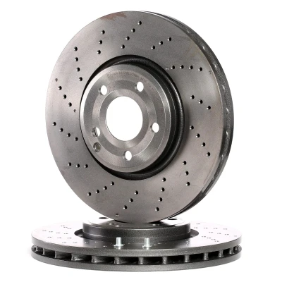 Abbildung von BREMBO COATED DISC LINE 09.B742.51 Bremsscheibe 322 32 5 gelocht/innenbel. beschichtet hochgekohlt mit Schrauben MERCEDES BENZ: CLS Coupe