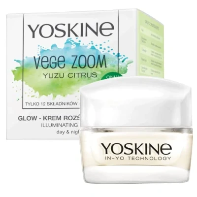 Abbildung von Yoskine Vege Zoom Aufhellung Creme Pigmentflecken Entferner Strahlender Teint Feuchtigkeitsspendend für Tag und Nacht