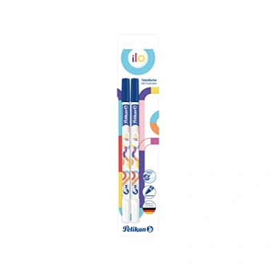 Abbildung von Pelikan 817875 Tintenlöschstift ilo, Multispitze, 2 Stück, blau