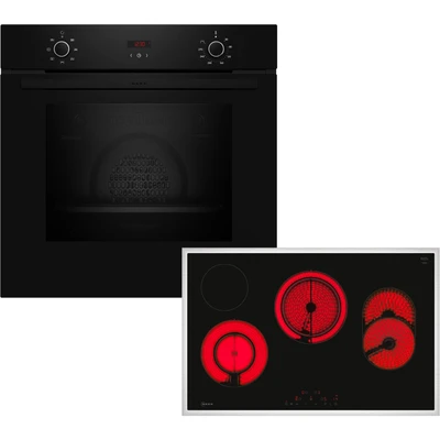 Abbildung von Neff Backofen Set, Einbau, B1CCC0AK3 + T18SDH9L0, Backofen, Elektrokochfeld, BX38B0