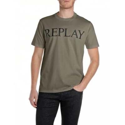 Abbildung von Replay T Shirt, mit Logo Frontprint