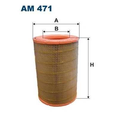 Abbildung von FILTRON AM 471 Luftfilter 464 313 Filtereinsatz RENAULT TRUCKS: Premium 2, Midlum