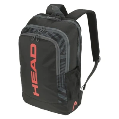 Abbildung von HEAD Base Backpack Tennisrucksack, schwarz/orange, 17L