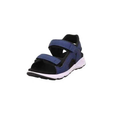 Abbildung von Superfit Criss Cross Trekkingsandale für Kinder, Größe: 36, Blau/schwarz Schuhe