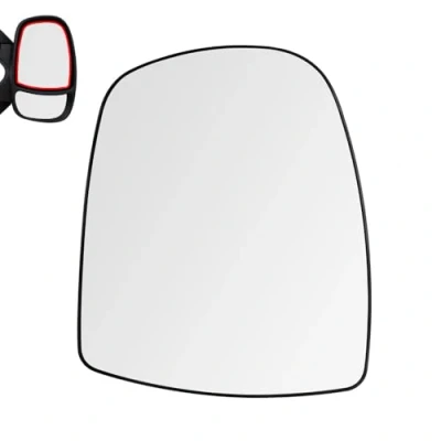 Abbildung von SENZEAL Spiegelglas Rechts Beifahrerseite Beheizbar mit Trägerplatte für Renault Trafic MK2 Opel Vivaro A Nissan Primastar 2001 2014 9636500QAK Außenspiegel Glas Ersatz (Oben Rechts)