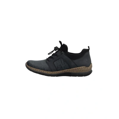 Abbildung von Rieker Damen Low Top Sneaker N3295, Frauen Halbschuhe,Freizeitschuhe,Turnschuhe,Laufschuhe,Freizeit,sportlich,straßenschuhe,blau (14),41 EU / 7.5 UK