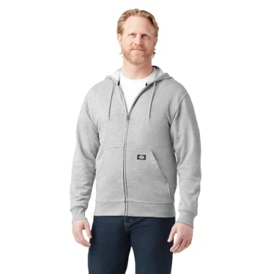 Abbildung von Dickies, Herren, Fleece Kapuzenweste mit durchgehendem Reißverschluss, regular, Heather Grey, XL