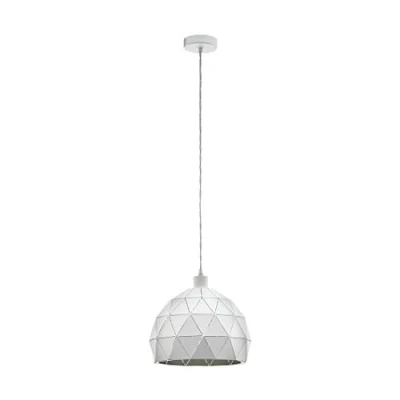 Abbildung von Eglo 97854 Pendelleuchte ROCCAFORTE weiß E27 1X40W Ø30cm H:110cm dimmbar