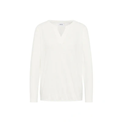 Abbildung von Cecil Langarmshirt, Damen, Größe: XL, Weiß