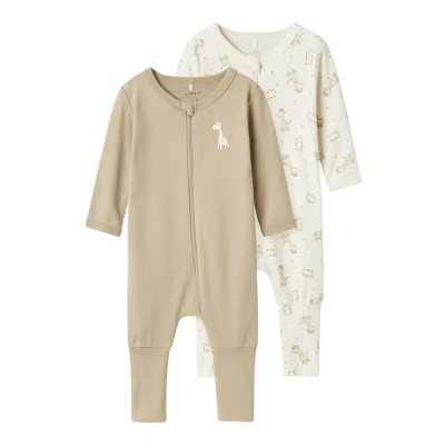 Abbildung von Name it 2P ZIP FF Jet Giraffe NOOS Pyjama für Kinder, Größe: 68, stream