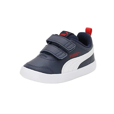 Abbildung von PUMA Jungen Unisex Kinder Courtflex V2 V Inf Sneaker, Peacoat High Risk Red, 20 EU