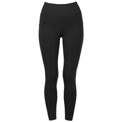 Abbildung von Equestrian Stockholm FW&#039;23 All Black riding tights full grip