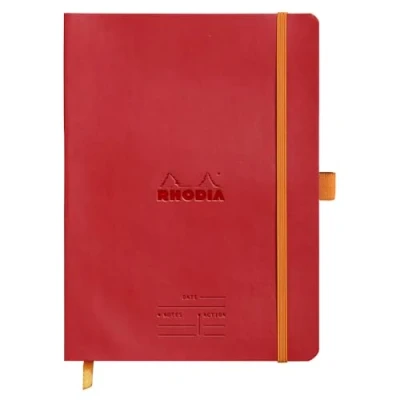 Abbildung von Rhodia 117793C Meeting Book (DIN A5+, 160 x 210 mm, 80 Blatt, 90 g, elegant und praktisch) 1 Stück klatschmohn