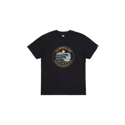 Abbildung von Quiksilver EV Three SEAS Tshirt print, Herren, Größe: XS, Black
