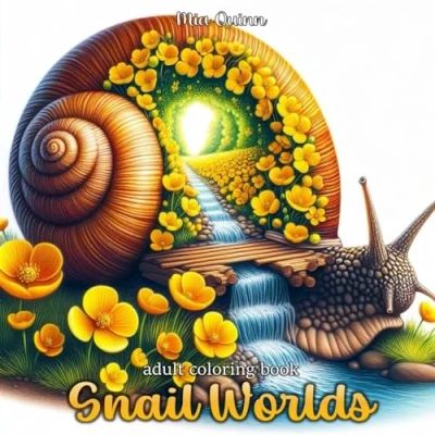 Abbildung von Snail Worlds Coloring Book for Adults: 45 Grayscale Pages of Within Shells Relaxation and Stress Relief (Magic Books, Band 1)