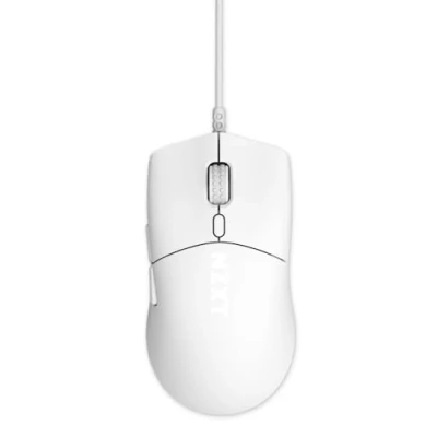 Abbildung von NZXT Lift 2 Symm Leichte symmetrische kabelgebundene Gaming Maus 58 g Konstruktion 8K Abfragerate Optische Switches Optischer 26K DPI Sensor Füße aus 100% PTFE Weiß