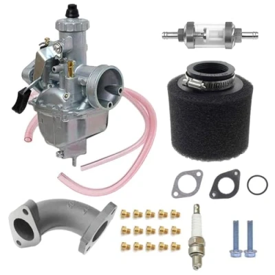 Abbildung von VM22 26 mm Vergasereinlass 38 Luftfilter für XR50 CRF70 KLX BBR RFZ Braaap Atomic DHZ SSR 110cc TaoTao Coolster 125cc 140cc Lifan YX Zongshen Apollo X15 X18 DBX125 Thumpstar Pit Dirt Fahrrad