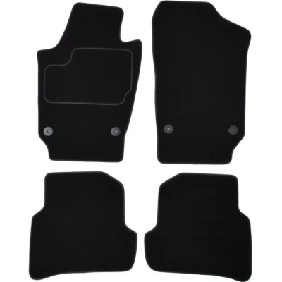 Abbildung von MAMMOOTH A041 VW345 PRM 01 Fußmattensatz Textil vorne und hinten 4 schwarz Maßgefertigt VOLKSWAGEN: Polo V Hatchback, SEAT: Ibiza 4, ST