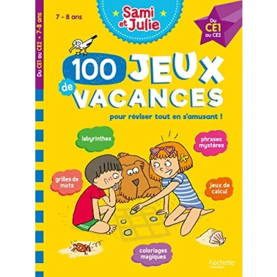Abbildung von 100 Jeux de vacances Sami et Julie Du CE1 au CE2 Cahier 2024: Avec 1 crayon