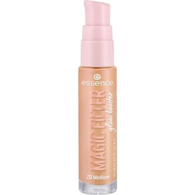 Abbildung von essence MAGIC FILTER glow booster, Basis, Nr. 20, Nude, pflegend, Färbeeffekt, weichzeichnend, natürlich, strahlend, vegan, ohne Parfüm, Alkohol, Parabene, 1er Pack (14ml)