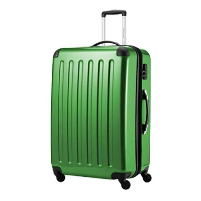 Abbildung von HAUPTSTADTKOFFER Alex Großer Hartschalen Koffer, 4 Doppel Rollen, Trolley, Rollkoffer, Reisekoffer, Volumenerweiterung, 75 cm, 119 Liter, Grün