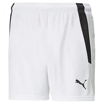 Abbildung von puma Teamliga kurze Sporthose, Damen, Größe: Medium, white black
