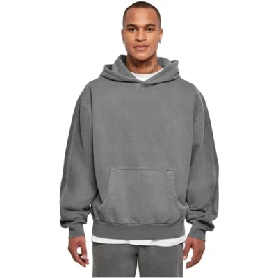 Abbildung von Urban Classics Garment DYE Kapuzenpullover, Herren, Größe: XXL, Darkshadow