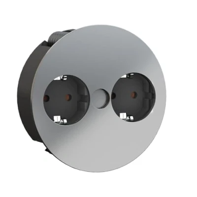 Abbildung von BACHMANN 931.021 Duplo Stecker:, 125 V, Chrom, Matt