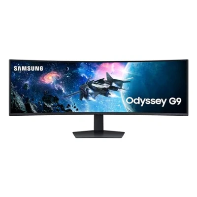 Abbildung von Samsung Odyssey G95C Curved Gaming Monitor, 49 Zoll, VA Panel, 5.120 x 1.440 Pixel, VESA DisplayHDR 1.000, HDR10+ Gaming, Freesync Premium Pro, Bildwiederholrate 240 Hz, Reaktionszeit 1 ms (G/G)
