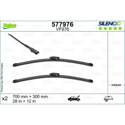 Abbildung von Scheibenwischer Valeo 577976 vorne Flachbalkenwischblatt RENAULT: Clio V Hatchback